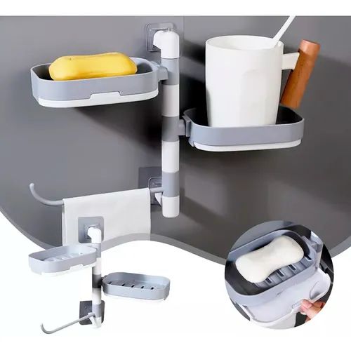 🧼JABONERA GIRATORIA DE PARED